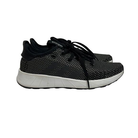 Adidas Questar X BYD black and gray mesh running shoes size 6.5 - Picture 2 of 15